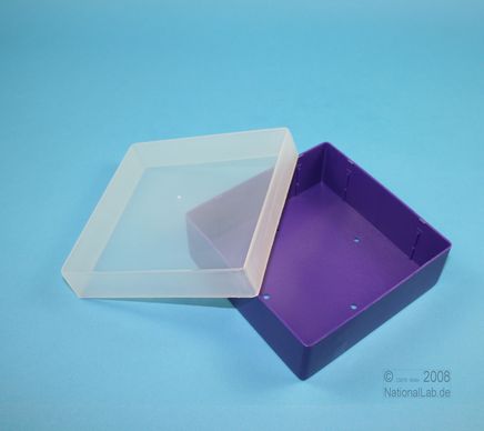 plastic-box EPPi® Box, 45mm, violet, plain lying lid, without grid
